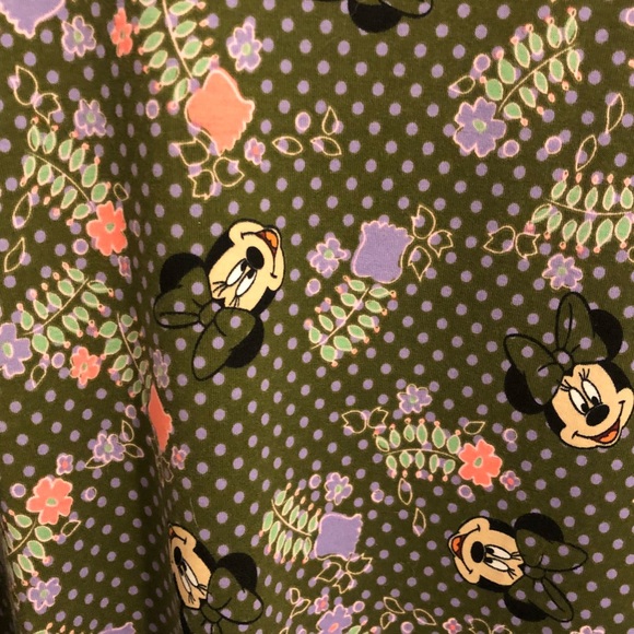 Army Green Minnie Mouse Large Irma Lularoe - Picture 2 of 3